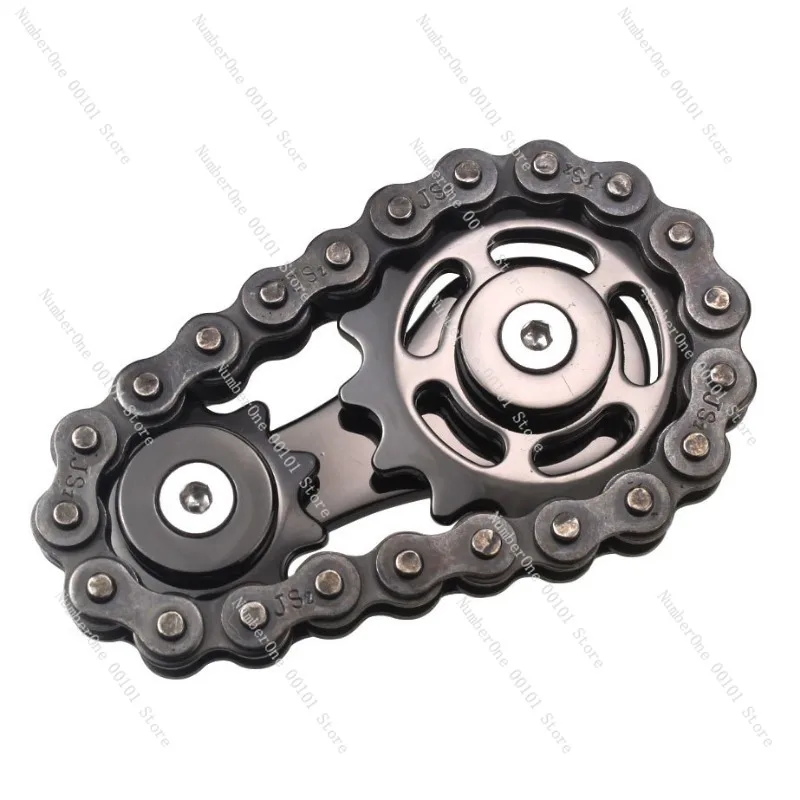 High-Speed Finger Gyro | Creative Metal Gear Chain Spinning Toy
