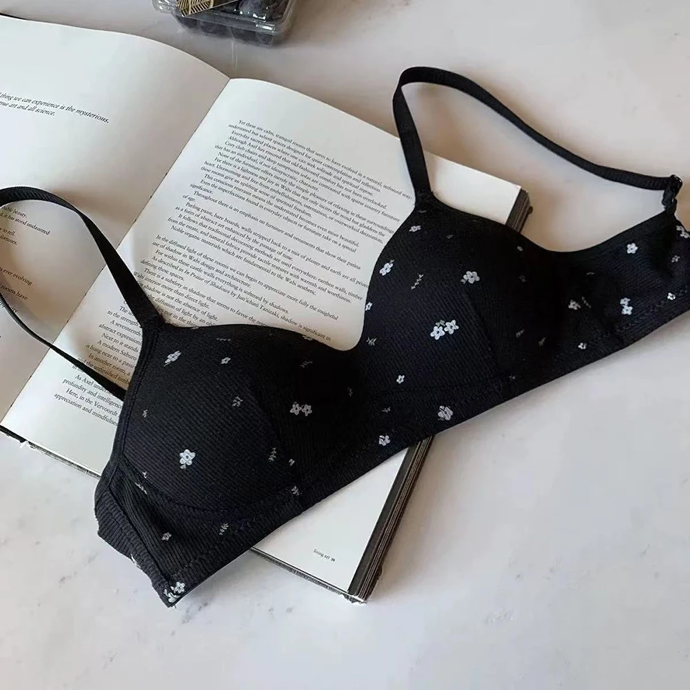 Dames zoete bloemendraad lingerie dun voor schimmel cup collectie bh's mode vrouwelijke sexy intimi elastische bikini