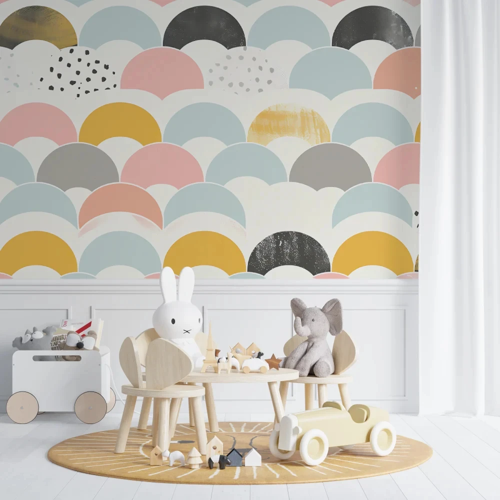 Customize any size Wallpaper Geometric triangle art mural painting living room sofa background wall  wallpaper and wall sticker