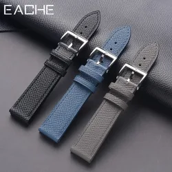 EACHE High Quality Palm 20mm Leather Watch Band 18mm Eposm Calfskin Genuine Leather Watch Straps 22mm