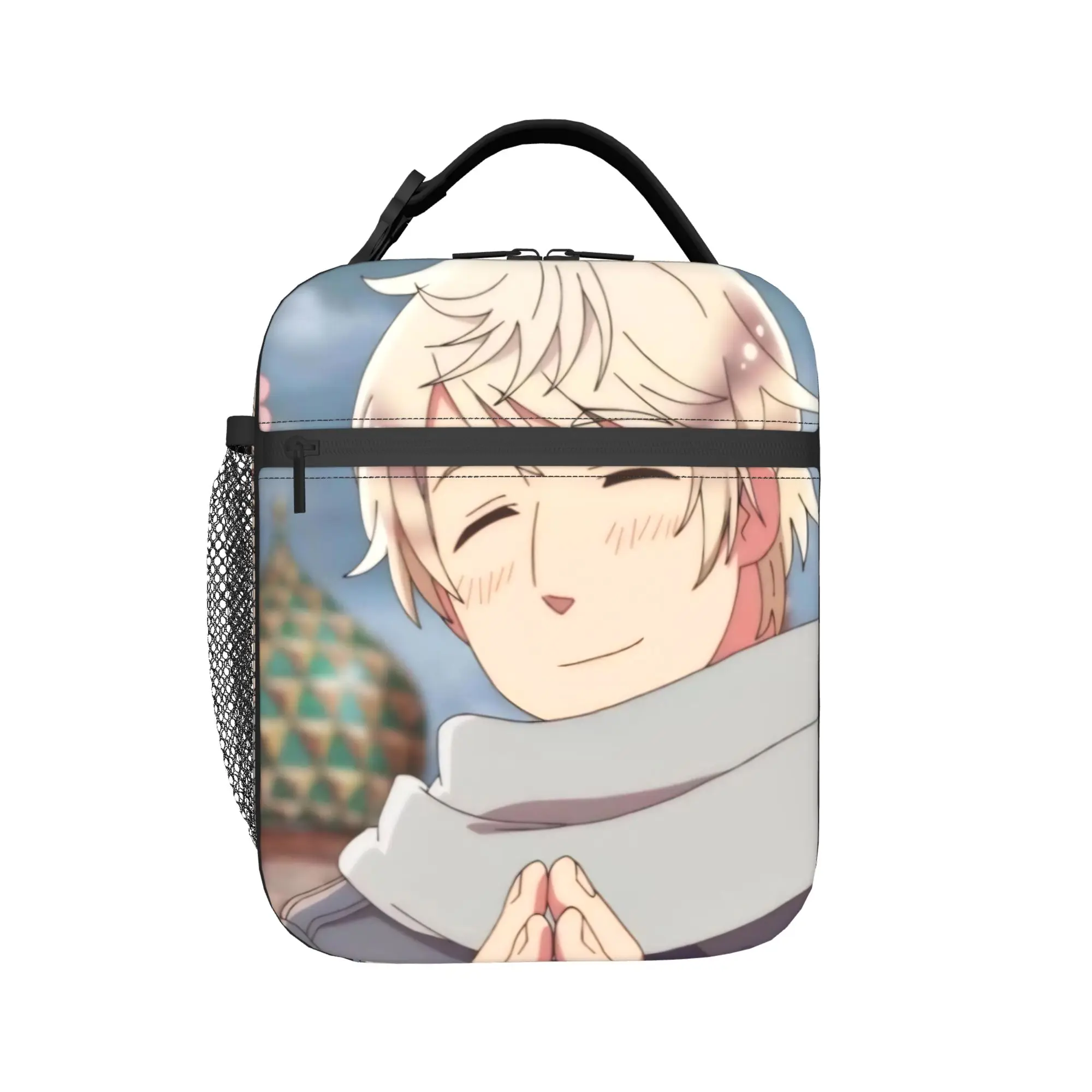 Hetalia Axis Powers Insulated Lunch Bag for Men Women  Storage Food Box Portable Cooler Thermal Bento Box For Picnic