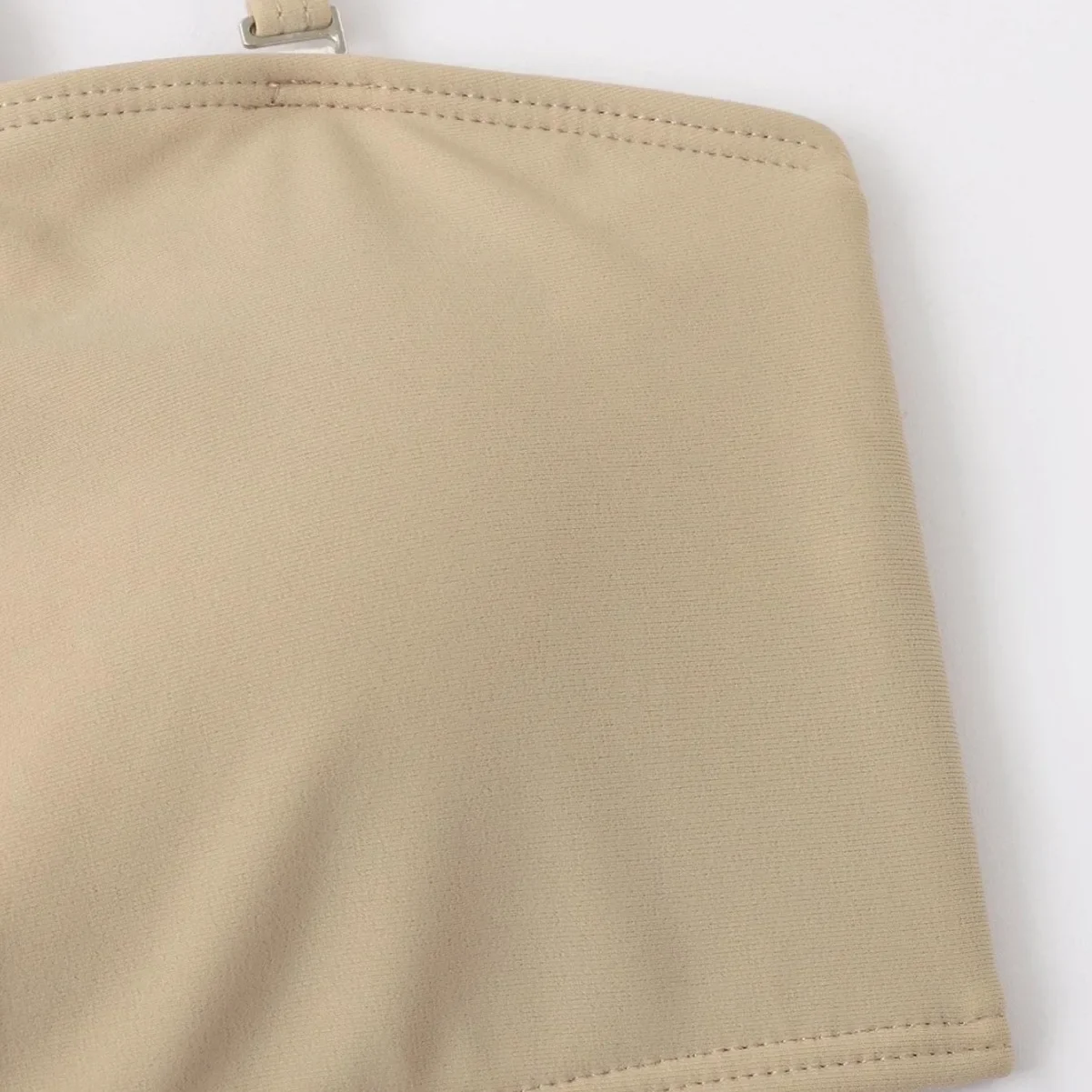 2025Sexy Bandeau manches courtes Bikini femmes maillots de bain femme maillot de bain 3 pièces Bikini ensemble taille haute baigneur maillot de bain piscine