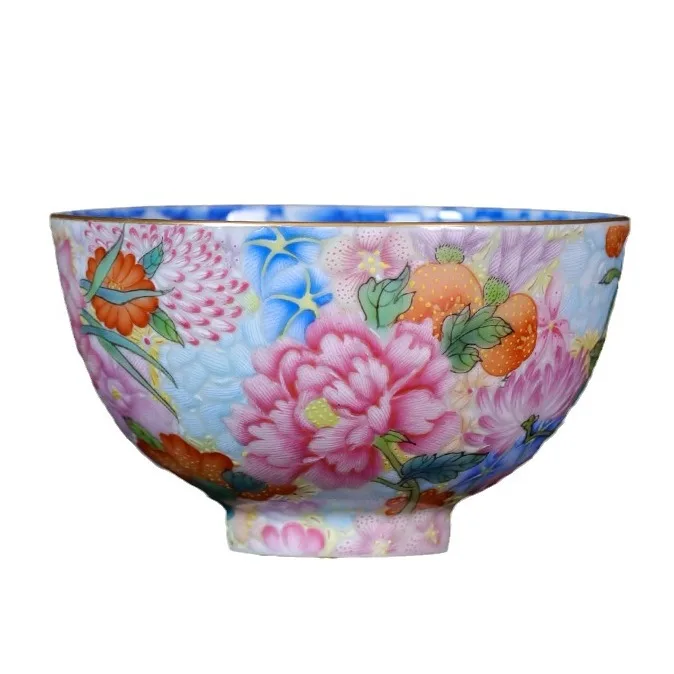 LMM hand-painted enamel color Wanhua master cup high-end personal use, ceramic teacup