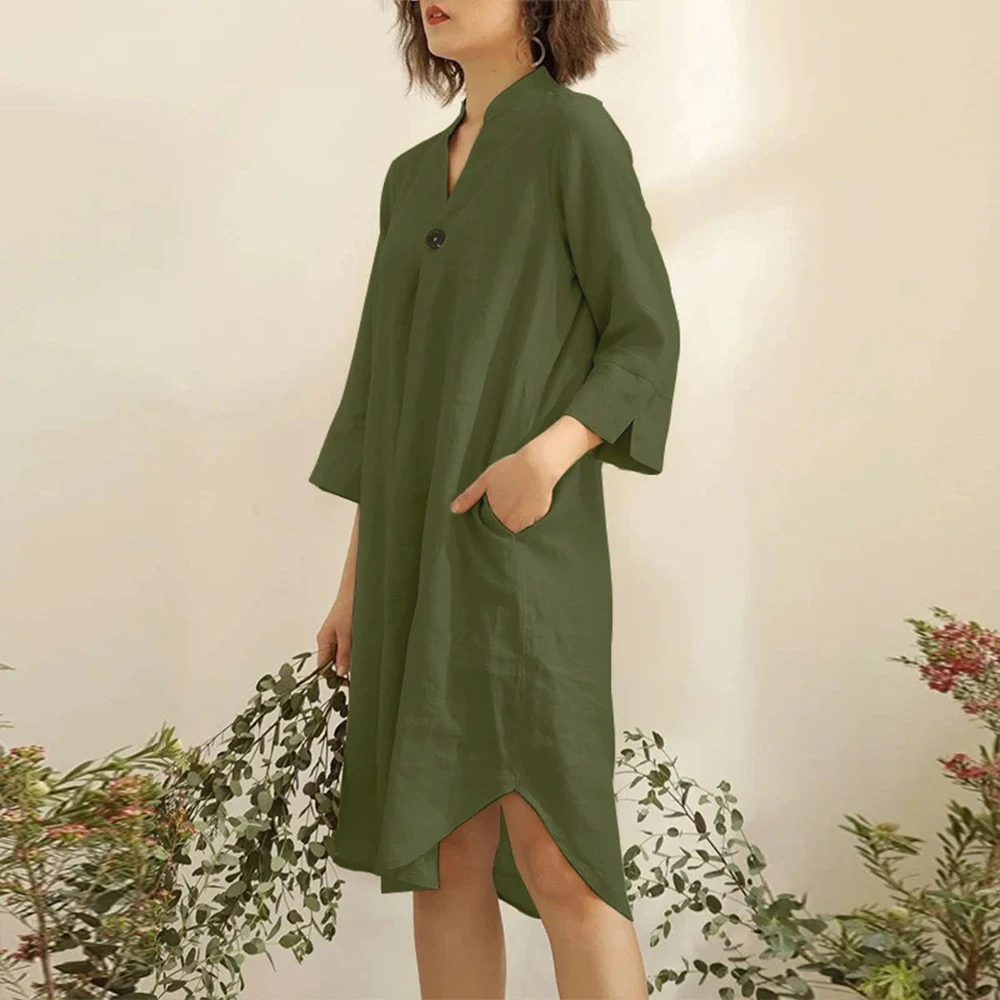 XXXL Plus Size Casual Women Dress  For 2024 Autumn Fashion Korean Large Size Female Clothing Oversized Long Sleeve Loose Dress