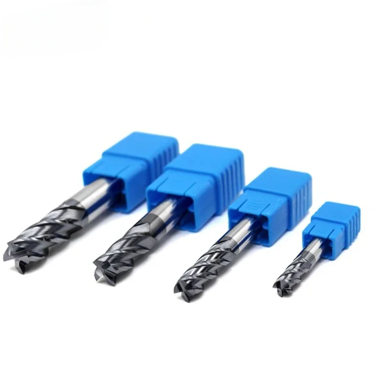 HRC50 4-Flute Cnc Nano Coating Tungsten Steel Carbide Face alloy End Mill CNC Maching Tools Stainless Steel Milling Cutter Tools