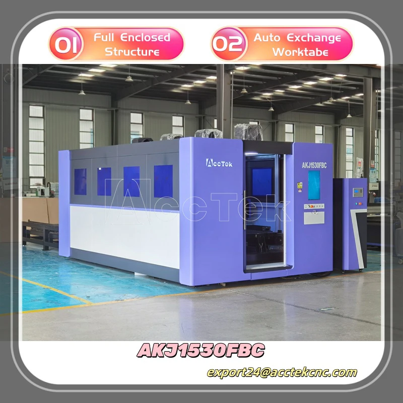 Automatic Fiber Laser Cutting Machine 3000x1500 Full Kit Set 1500w 2000w 3000w 6000w 12kW 20kW Cnc Laser Cutter Machine