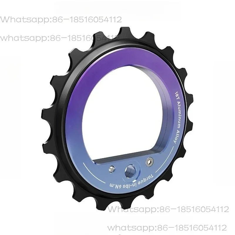

Hollow eccentric large guide wheel 18T ceramic bearing DIY bicycle rear dial accessories 9/10/11 speed universal