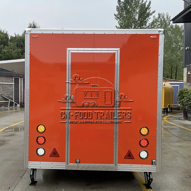 

CN Food Trailer Прицеп для киоска с едой на заказ для хот-догов, пиццы и мороженого, полностью оборудованный мобильным кухонным фургоном для кейтеринга