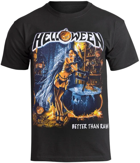 Camiseta New Rock Helloween con estampado 3D para hombre y mujer, ropa retro de rock callejero, top Harajuku de manga corta con cuello redondo