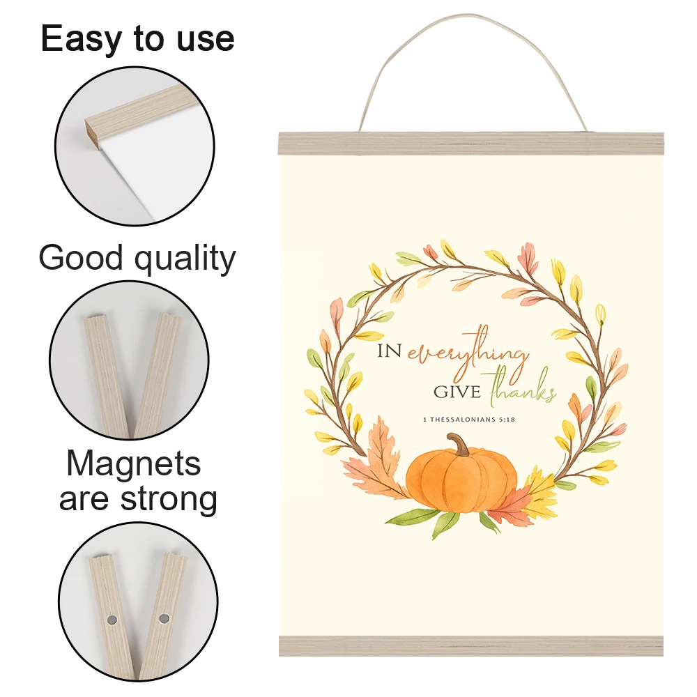 21-50cm Multi-Function Magnetic Picture Frame Magnetic Wooden Photo Frame Four Colors, Detachable, Lightweight Wall Decor