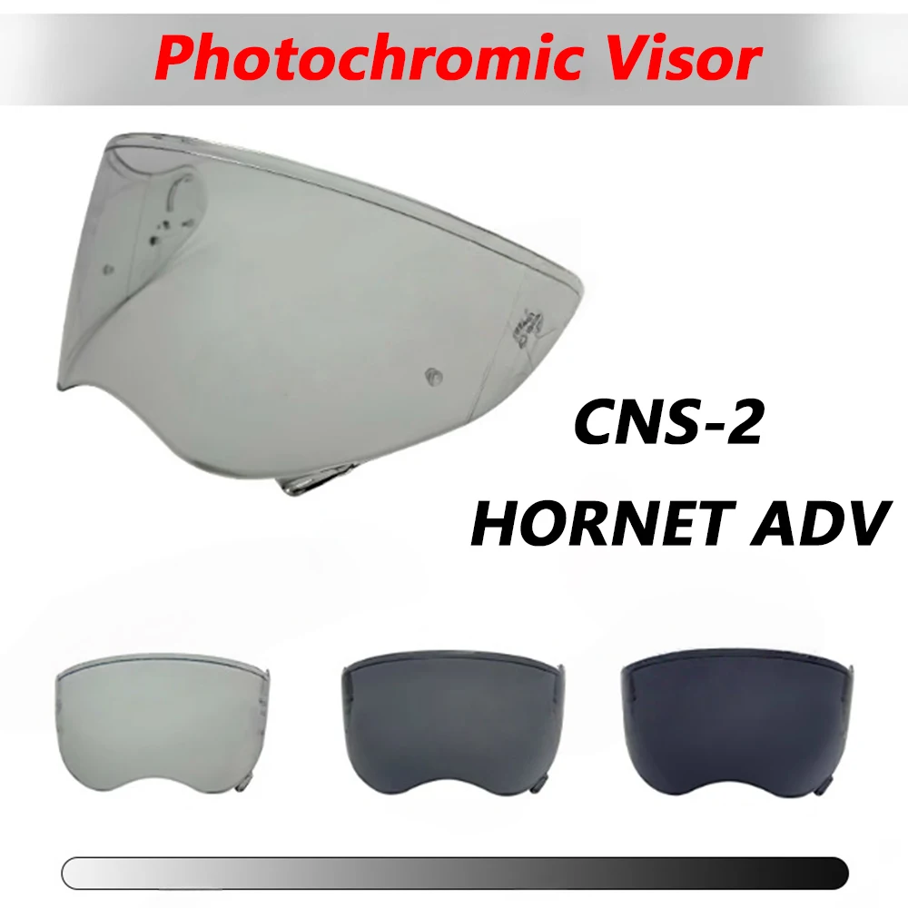 

Helmet Photochromic visor Fit for SHOEI HORNET ADV CNS-2 Replacement helmet shield Glasses Goggles Screen Helmet Accessories