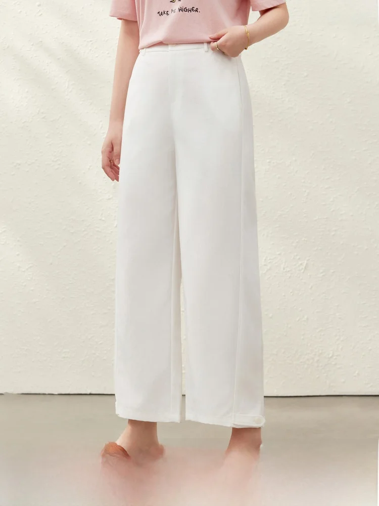 

Slimming Effect Rylee Loose Comfortable Fashionable Summer Pants for plus Size Women Straight Leg Trousers with Pockets