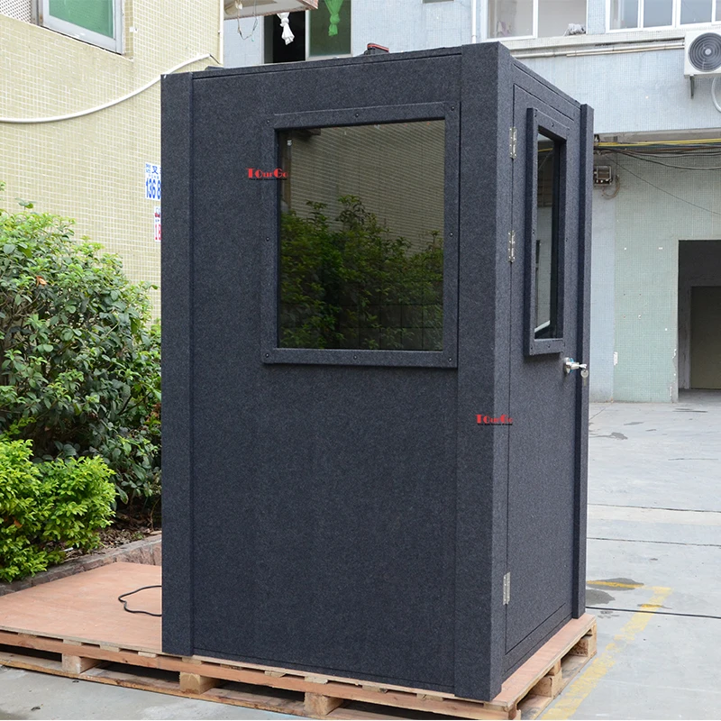 كشك عازل للصوت سهل التجميع محمول للتكبير/التسجيل