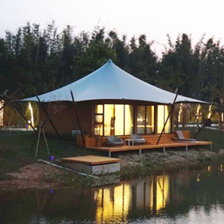 Customized Design Luxury Waterproof Membrane Structure Camping Hotel House Tent for Resort
