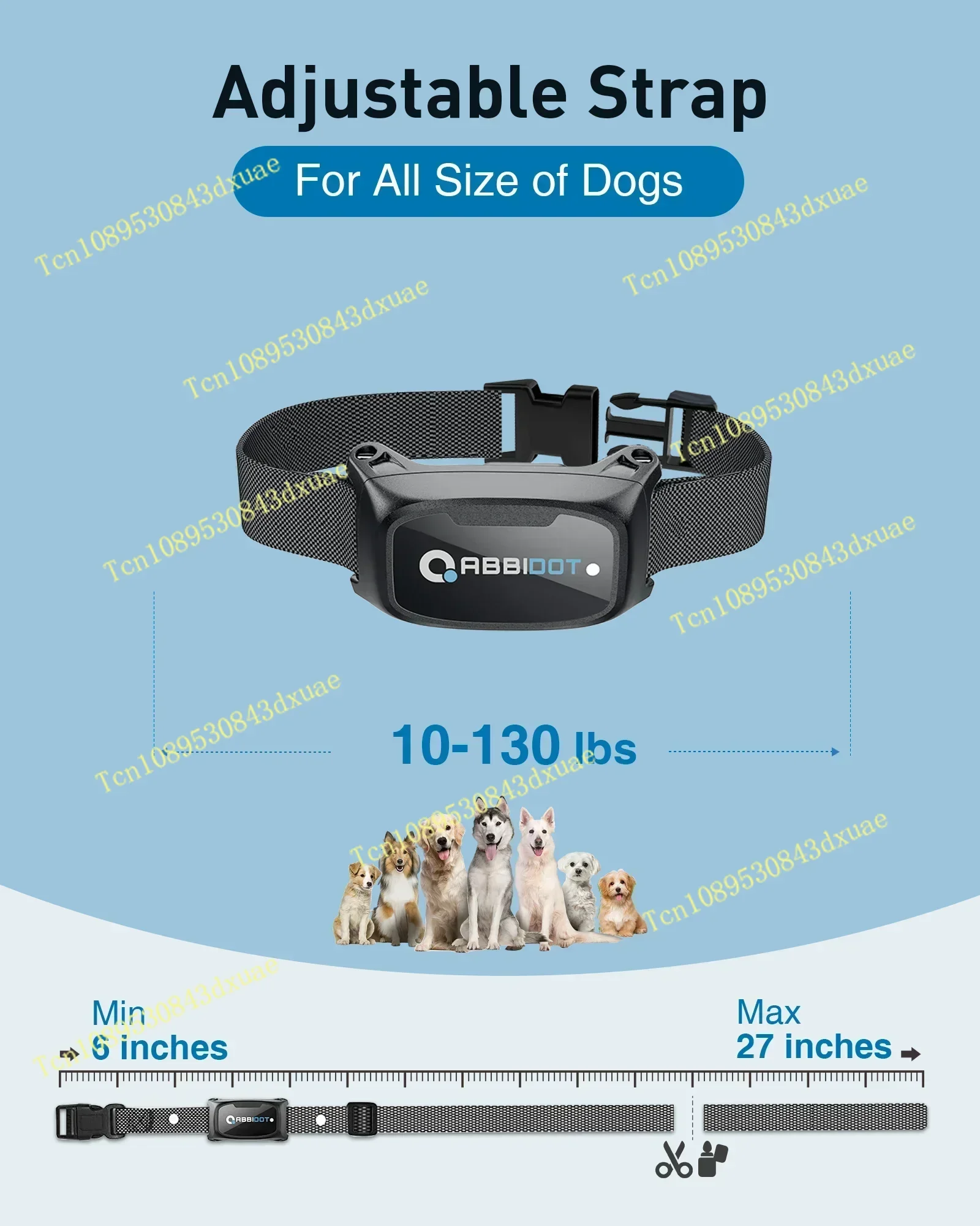20252025New ABBIDOT T50 Training Collar Dogs Electric Shock for Large Pets 3000ft LED Light Canine Equipment Supplies Accessorie view 5