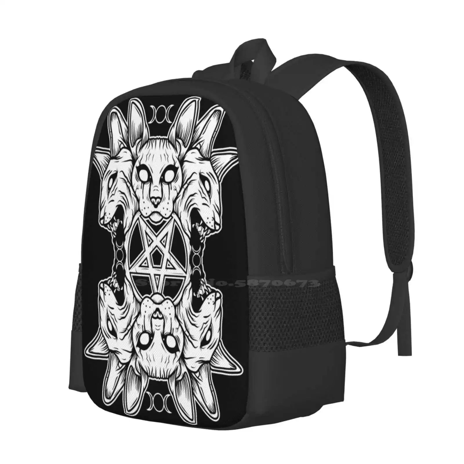 Dead Cats School Bags Travel Laptop Backpack Dead Cat Dark Goth