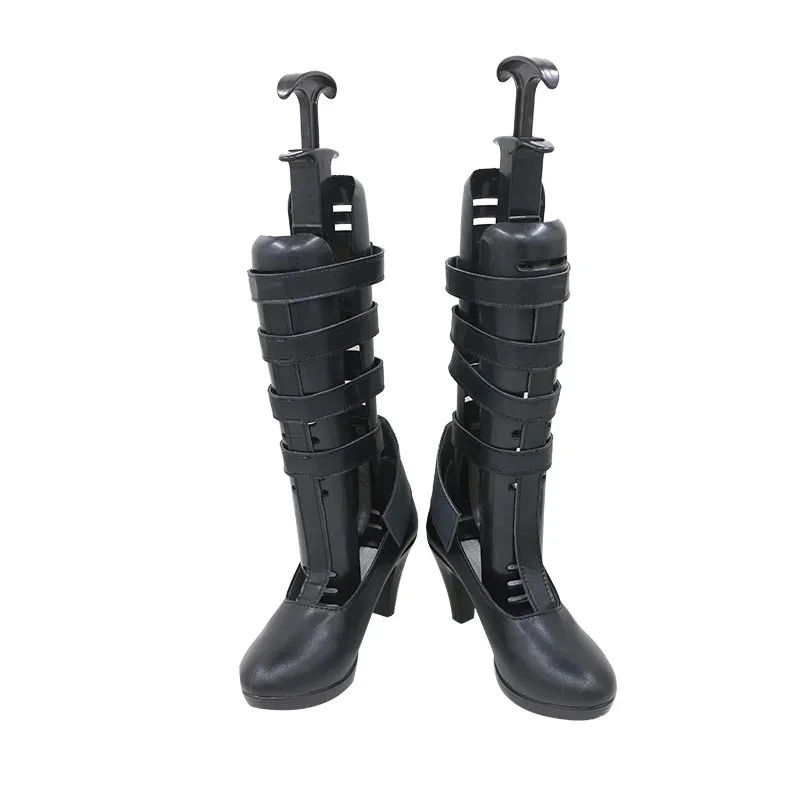 أحذية أنيمي التأثيرية Akemi Homura Puella Magi Madoka أحذية المرحلة الدعامة أزياء حفلات الهالوين إكسسوارات مصنوعة حسب الطلب