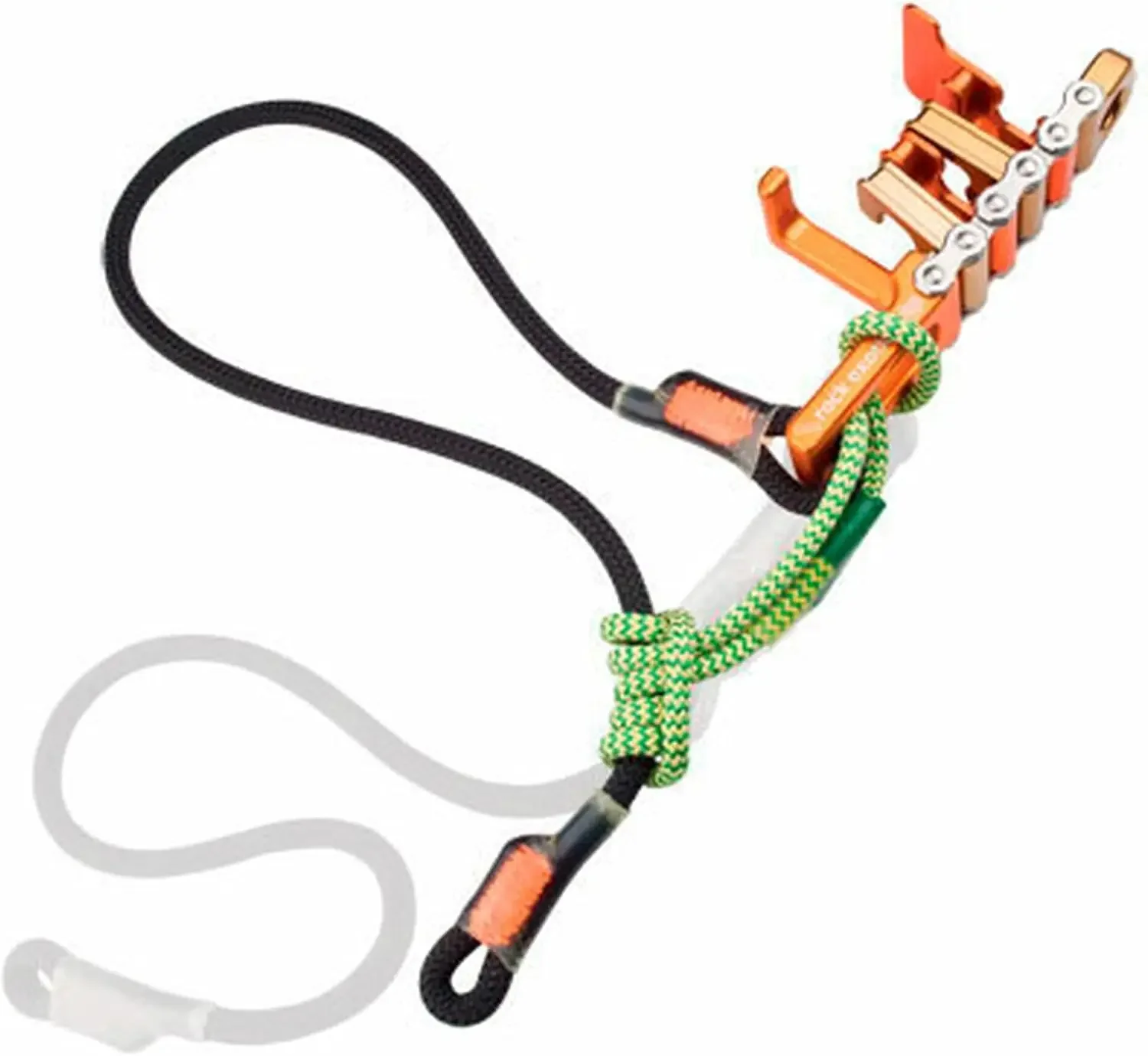 Logic 33488 Unicender with Tether & prusik Climbing-Accessories, Black,Orange