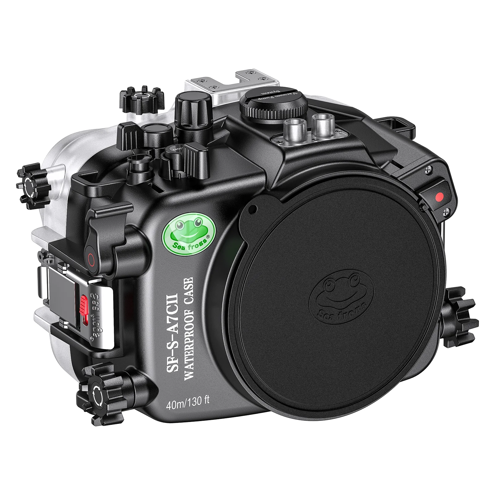 Seafrogs [40M/130FT] Underwater Camera Housing Waterproof Dive Scuba Case for Sony A7CII 10-18MM 16-50MM 28-60MM 28-70MM 90MM