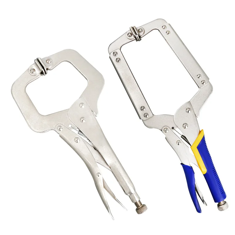 6/9 Inch Steel C Clamp Vise Grip Locking Welding Pliers Wood Tenon Locator Tool Durable Hand Tools for Woodworking and Metalwork