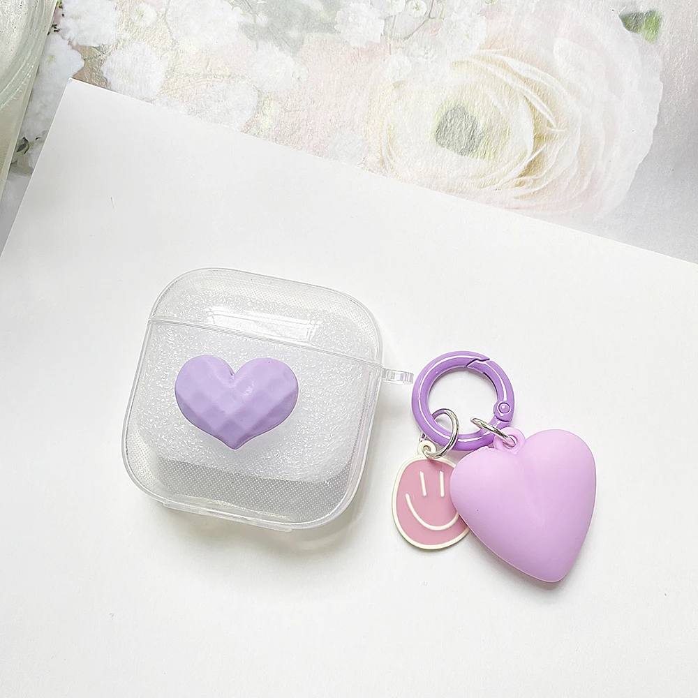 แฟชั่น Love Clear หูฟังสำหรับ Disney LY311 /T5 /Q6 /F6 /D11 /F2 /DIVOQ1คุณภาพสูง TPU ซิลิโคนฝาครอบพวงกุญแจ