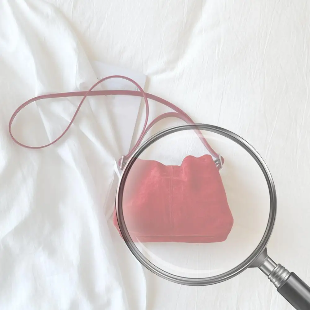 

Women PU Leather Shoulder Bag W/ Adjustable Strap Women Suede PU Leather Crossbody Bag Drawstring Top Handle Bag for Travel Work