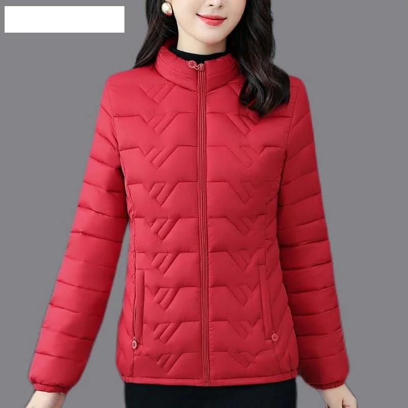 Middle-aged Elderly Fashion Coat Down Cotton-padded Women's 2025 Winter Short Female Light Loose Jacket Down Plus Size Overwear