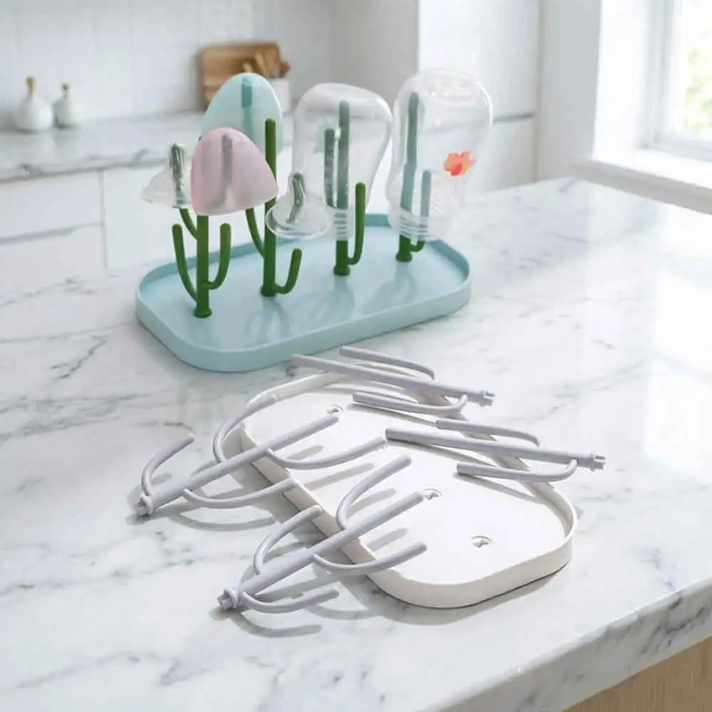 Baby Feeding Bottle Drain Rack Nipple Feeding Cup Holder Storage Drying Rack Cleaning Dryer Drainer Storage Drying Rack