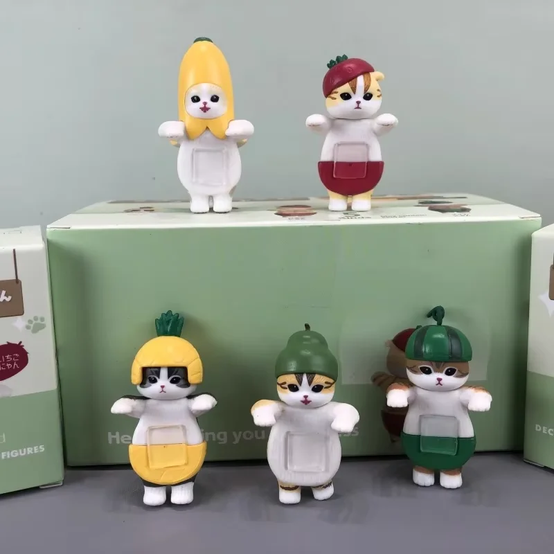 

Mofusand Fruit Ниян Гачапон Ананас Кошка Слепая Коробка Kawaii Настольное Украшение Автомобиля Коллекционная Игрушка Креативные Подарки