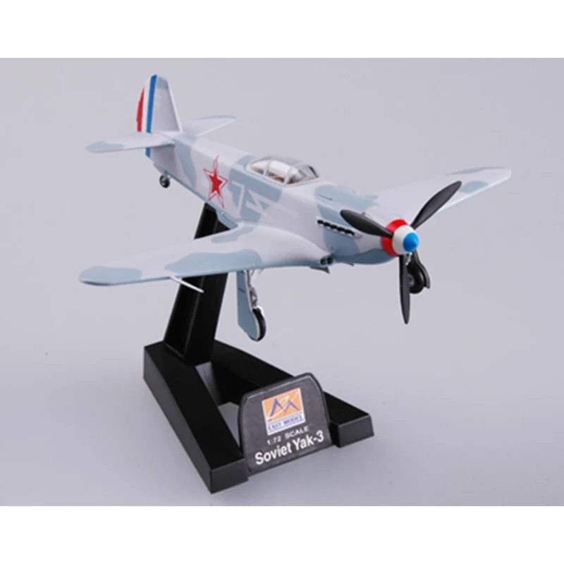 Easymodel 37229 1/72 Soviet Yak-3 1st Guards Fighter Divisio Assembled Finished Military Static Plastic Model Collection or Gift