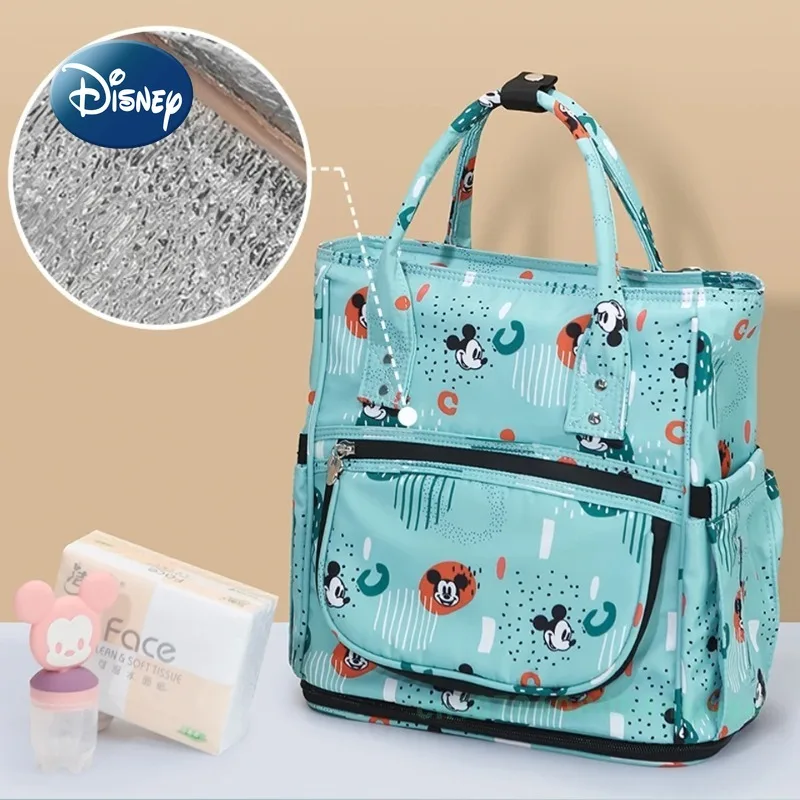 Disney Mickey Original New Diaper Bag Backpack Fashion Baby Bag Multi Functional Baby Diaper Bag Large Capacity High Quality