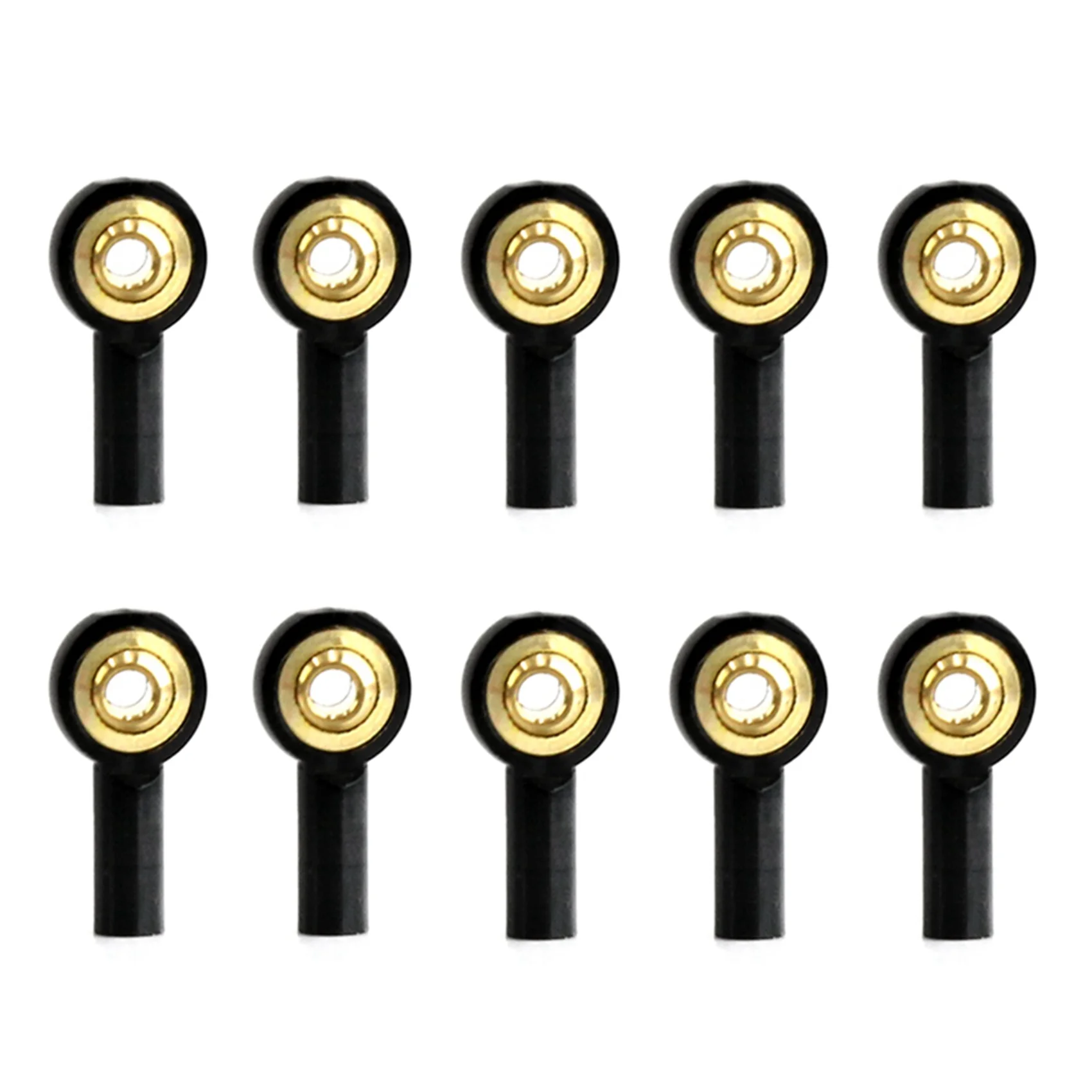 AS96-20個 メタルM2リンクタイロッドエンド ボールジョイントバックル ステアリングプッシュロッド タイロッドエンド RCカーボートアップグレードパーツ用 ブラック