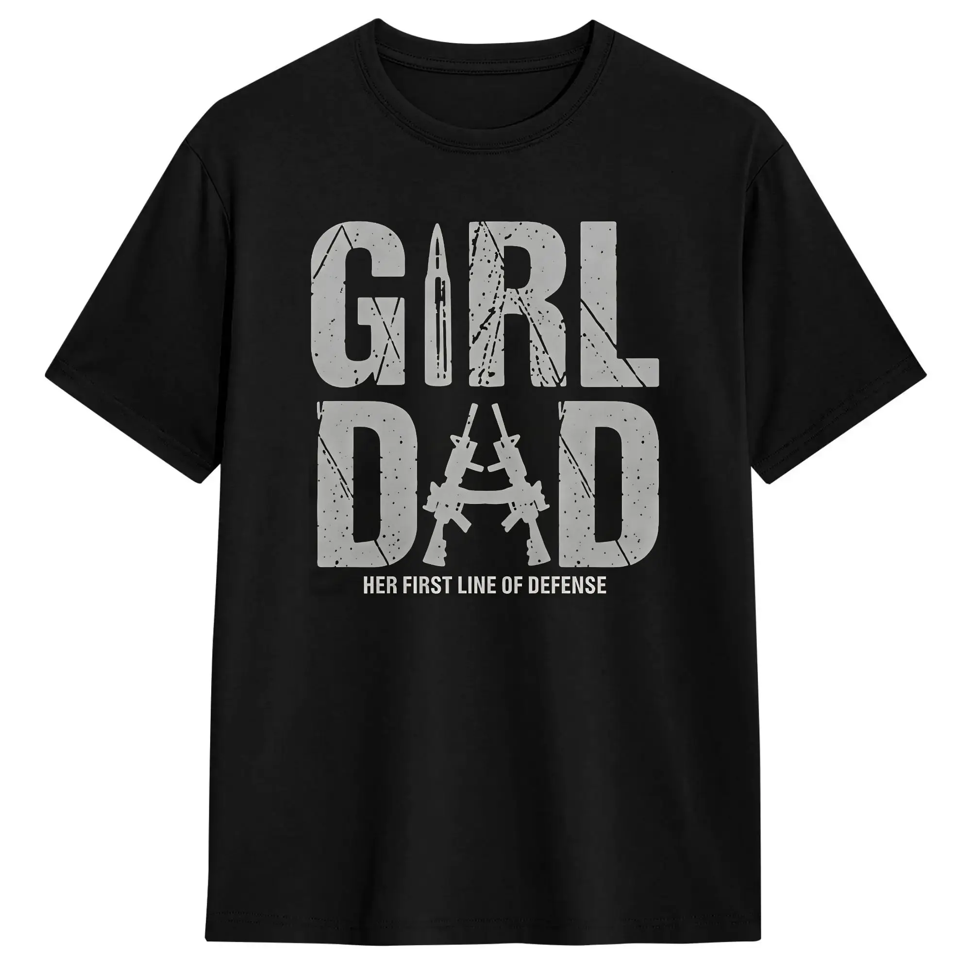 Image of Grunt Style Girl Dad T-Shirt Sommerästhetische T-Shirts aus 100 Baumwolle, modisches T-Shirt für Herren, Muster-Tops