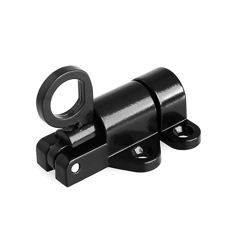 Black Window Gate Security Pull Ring Spring Bounce Door Aluminum for Latch Drosphip