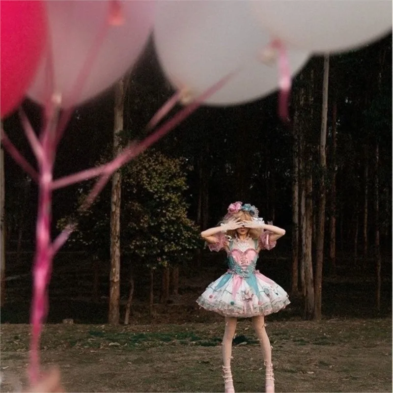 Cute Lolita Style Short Dress Women's Summer