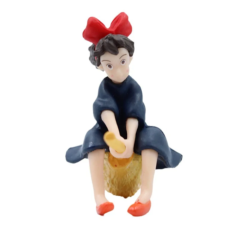 Figura de niña Kawaii de dibujos animados, decoración de paisaje Kiki, adorno creativo, colección para niños, juguetes de Hobby, muñeca de regalo