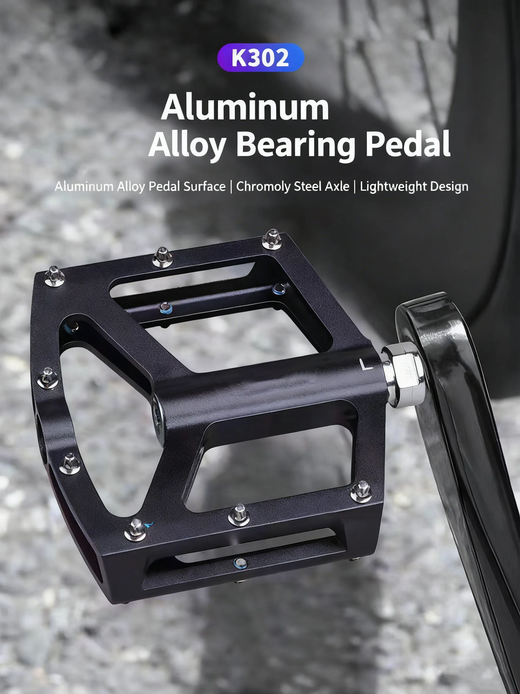 

TESNO Ultralight Bicycle Pedals 3 Bearing MTB BMX Road Bike CNC Aluminum Alloy Anti-Slip Pedals for Cycling