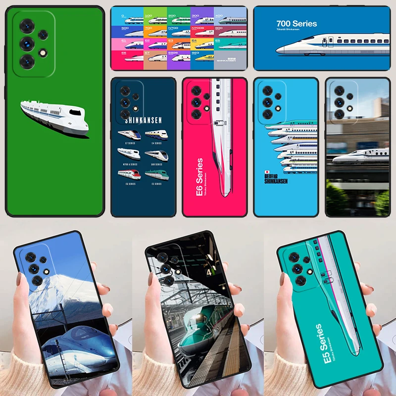 Bullet Train Series Shinkansen phone case For Samsung Galaxy A42 A31 A40 A51 A71 A32 A80 A91 A52 A72 A20e A21S A50 A70 A11 A12