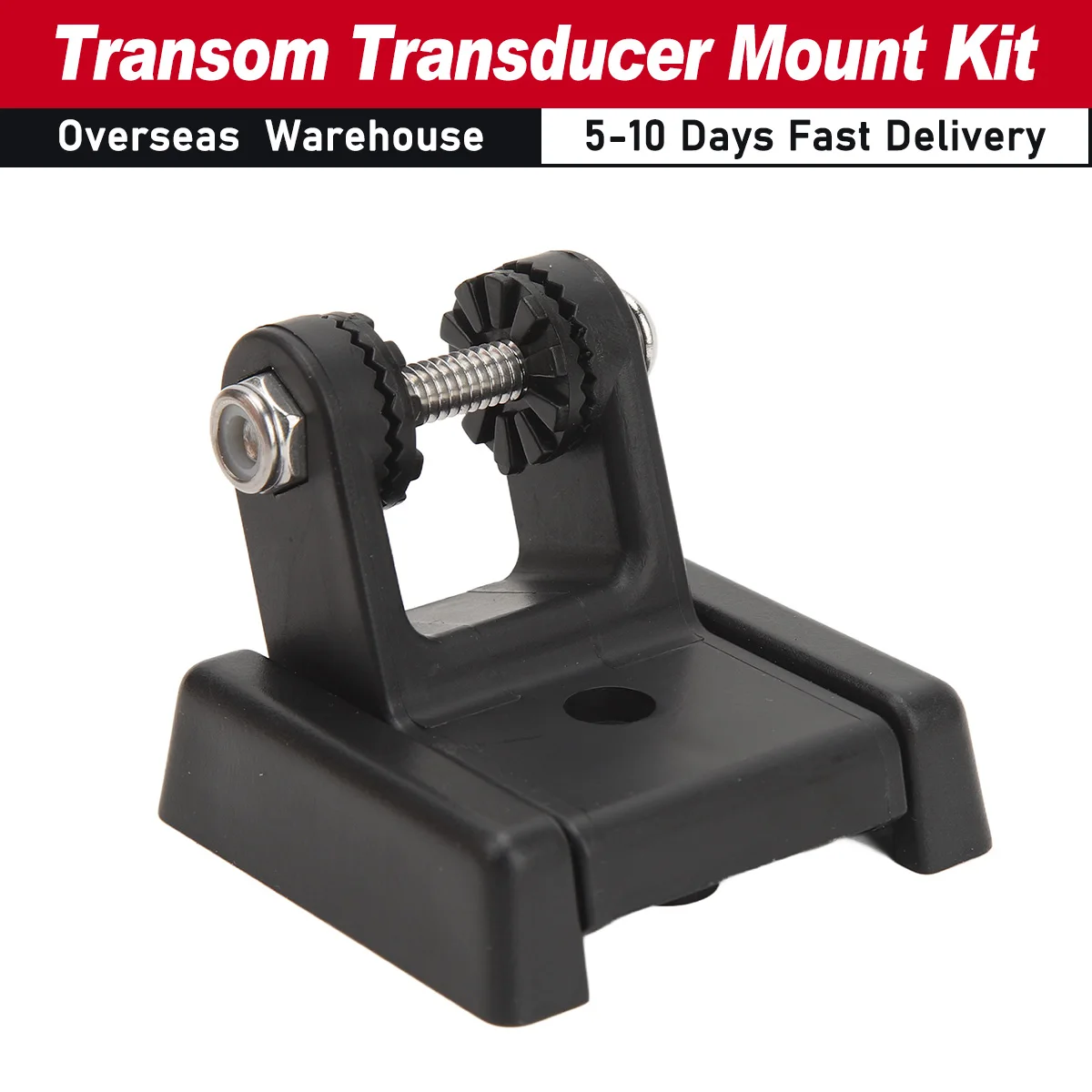 Transom Transducer Bracket Rugged Reliable Transom Transducer Mount Kit for MHX XNT Model Transducers for Boat Yachts 7400931