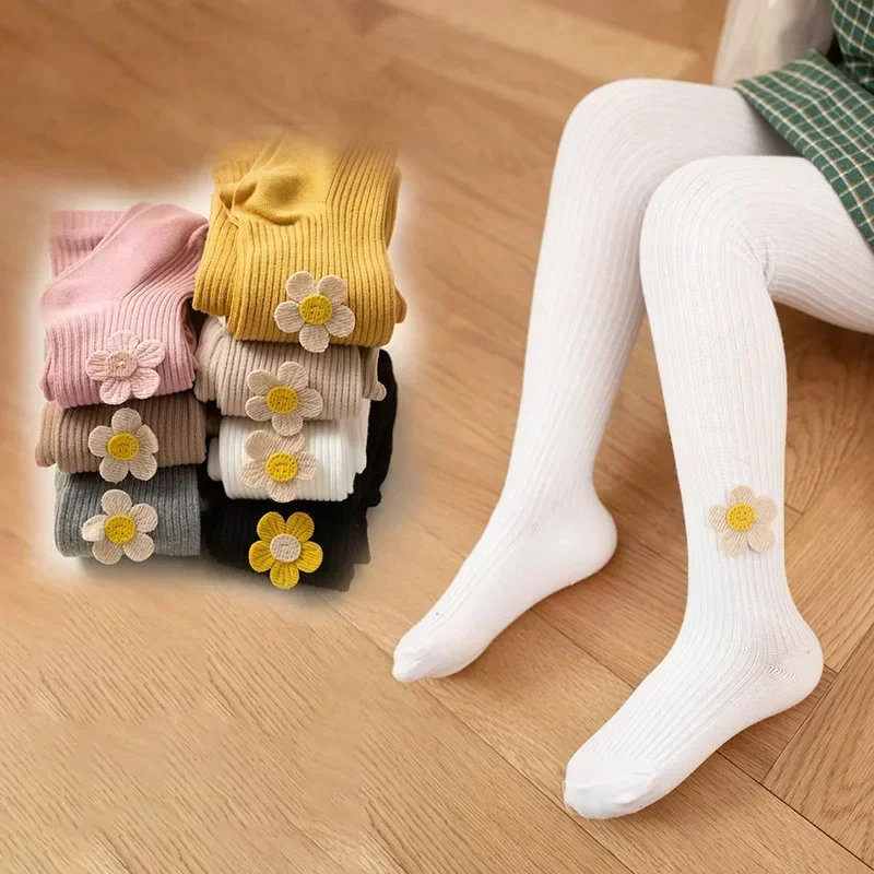 Baby Tights Children age season With Thick Cotton Pure Render Children Pantyhose Girls Baby big pp even foot tights