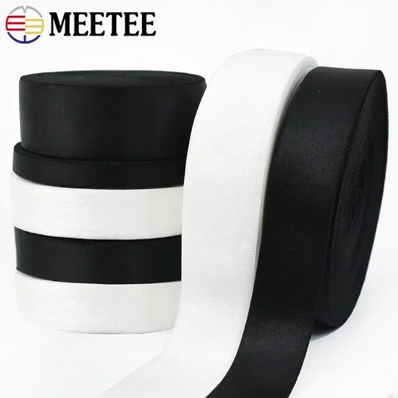 10M 10-50mm Nylon Elastic Bands Underwear Stretch Strap tapes Belt Rubber Band DIY Clothes Elastics Sewing bias Accessories