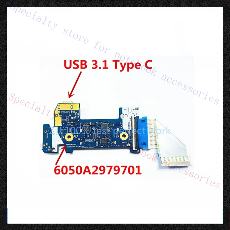 AAA+ Original para portátil Hp 14S-CR 14-DK 14-CK 14-CF USB 3,1 tipo L24483-001 6050A2979701