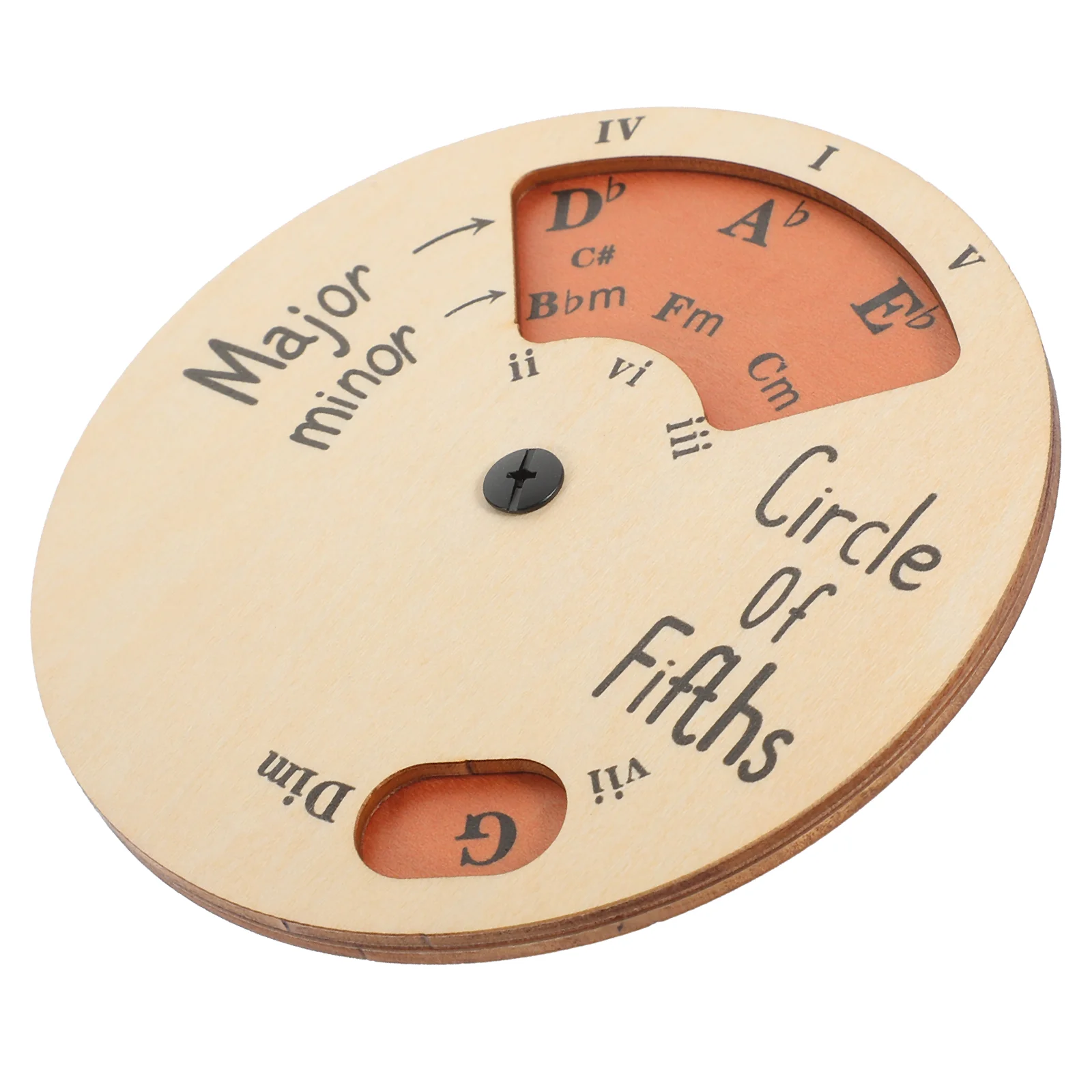 

Wooden Melody Tool Circle of Fifths Color Wheel Chord Guitar Instrument for Musicians Number