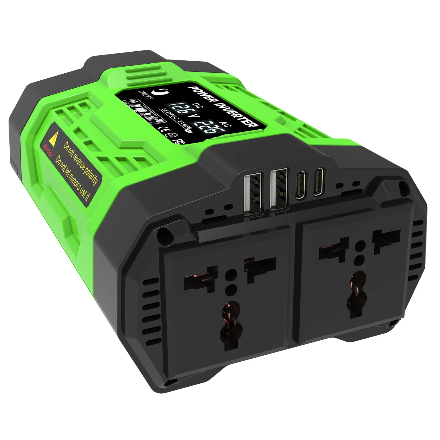 1200W Peak Car Power-Inverter DC Car Adapter Car Converter Transformer Converter 12V220V/110V Dual USB Inverter Car Appliances
