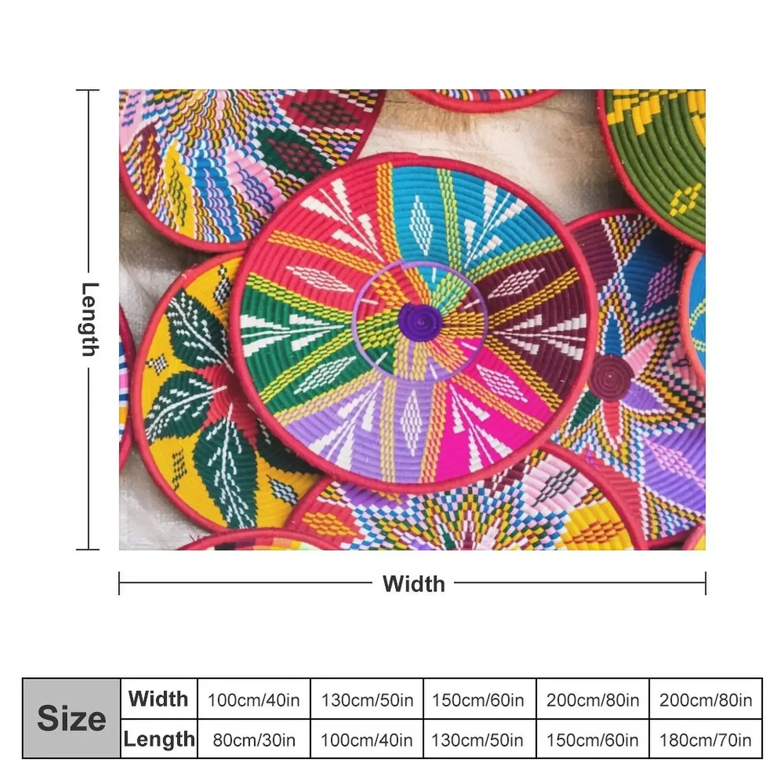 Ethiopian Plates (Sefed) Throw Blanket Custom Polar Decorative Throw Thermal Blankets