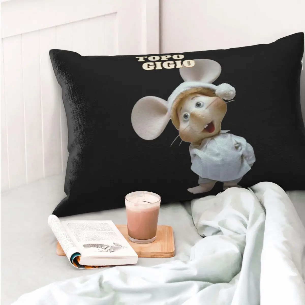 Funda de almohada rectangular Topo Gigio, funda de cojín decorativa para dormitorio, cama, hogar, almohada decorativa cómoda