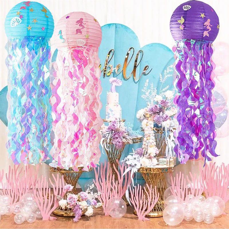 10pcs Mermaid Children Slap Bracelets Girl Mermaid Birthday Gift Under The Sea Happy Birthday Party Decor Kids Gir Guests Gifts