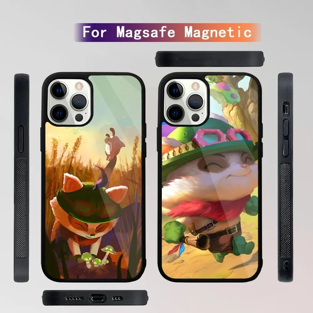 L-League of Legends Teemo Phone Case For iPhone 15,14,13,12,11,Plus,Pro,Max Mini Magsafe Magnetic Wireless Charging