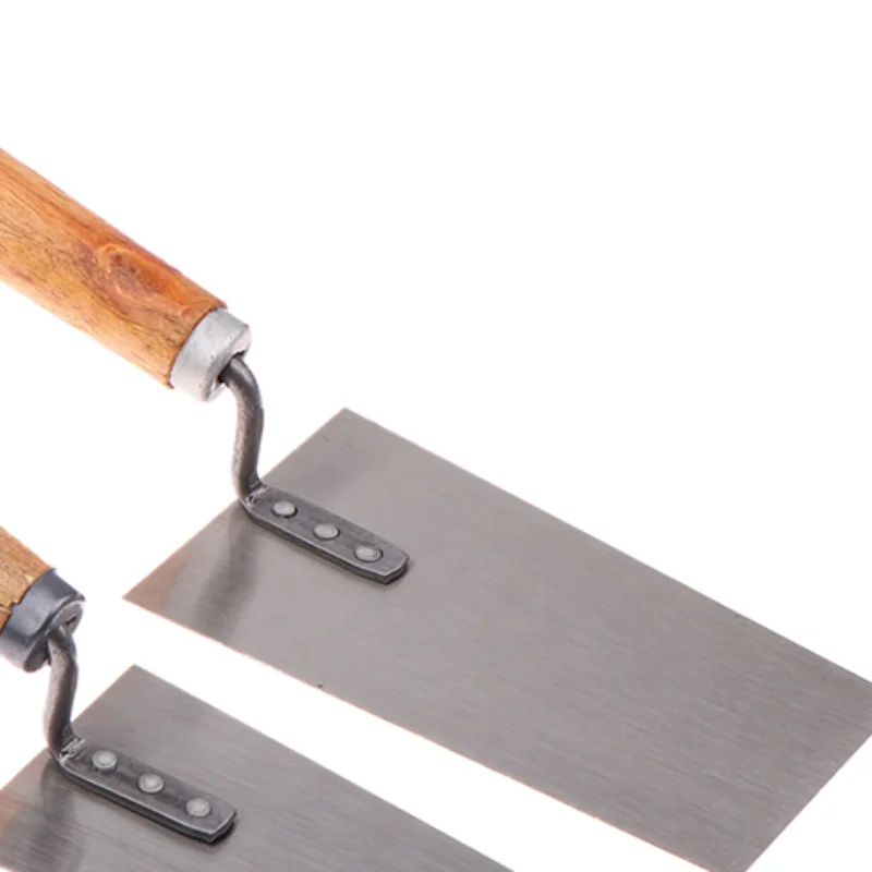 1PCS Cement Float Margin Trowel Bucket Manganese Steel Putty Knife Brick Gauging Wall Plastering Knife Hand Tool