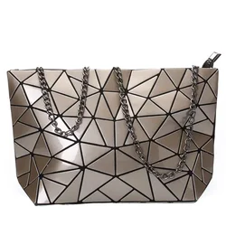 Borsa a tracolla a catena da donna sac a borsa principale borse a tracolla geometriche di moda borse a tracolla pieghevoli semplici pochette da sera bolso